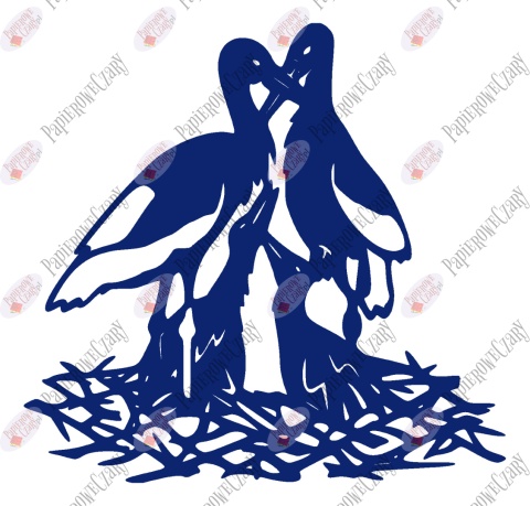 Bocian 3 Dekoracje z papieru