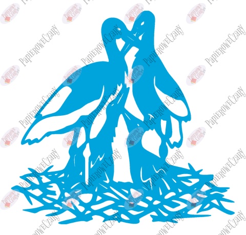 Bocian 3 Dekoracje z papieru