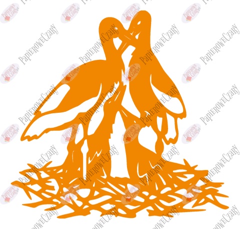 Bocian 3 Dekoracje z papieru