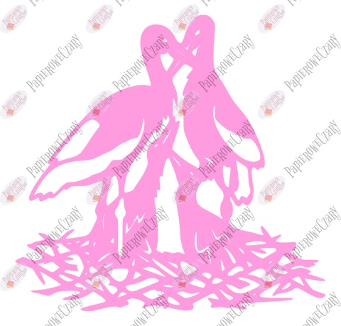 Bocian 3 Dekoracje z papieru