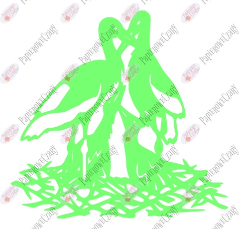 Bocian 3 Dekoracje z papieru