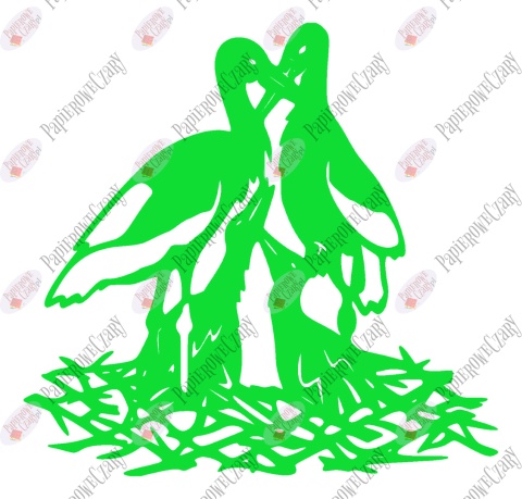 Bocian 3 Dekoracje z papieru