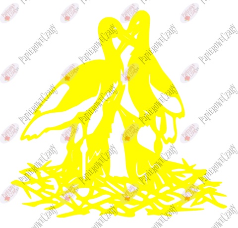 Bocian 3 Dekoracje z papieru