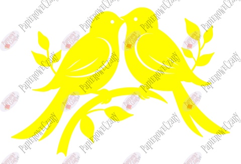 Ptaszek 8 Dekoracje z papieru