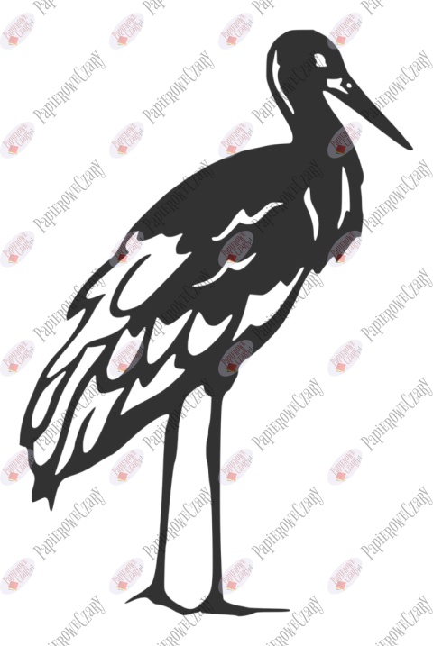 Bocian 1 Dekoracje z papieru
