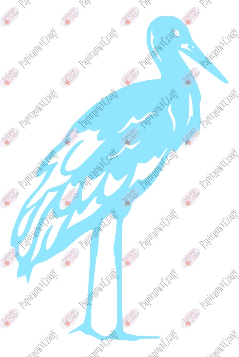 Bocian 1 Dekoracje z papieru