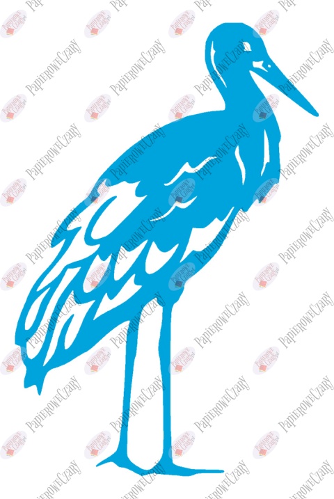 Bocian 1 Dekoracje z papieru
