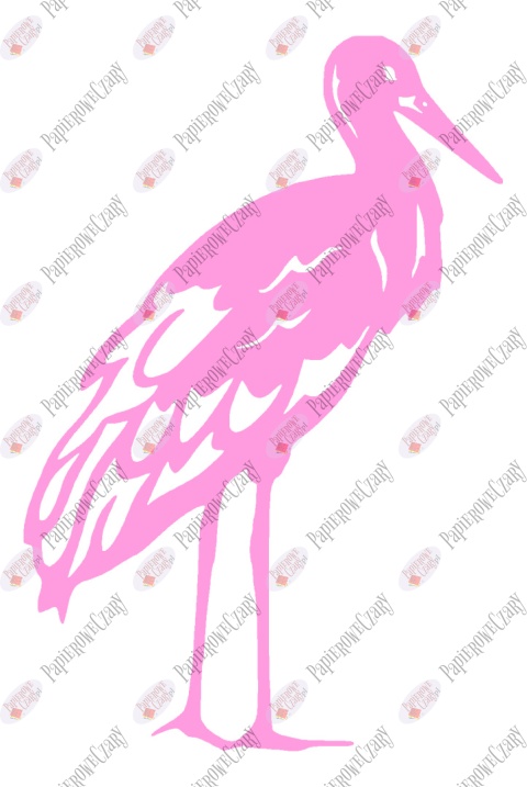 Bocian 1 Dekoracje z papieru