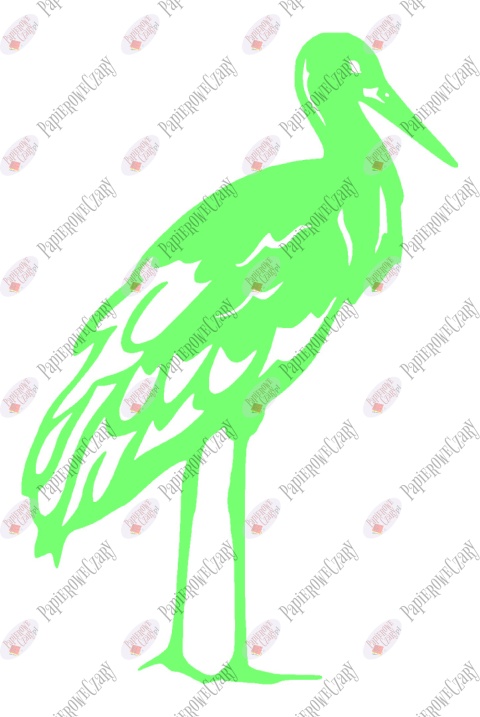 Bocian 1 Dekoracje z papieru