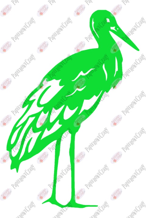 Bocian 1 Dekoracje z papieru