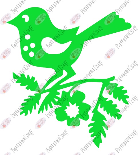 Ptaszek 5 Dekoracje z papieru