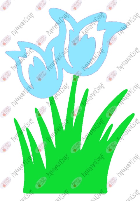 Tulipan 6 Dekoracje z papieru