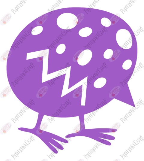 Jajko Kurczak 2 Pisanka Dekoracje z papieru