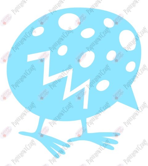 Jajko Kurczak 2 Pisanka Dekoracje z papieru