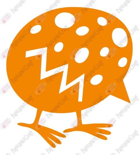 Jajko Kurczak 2 Pisanka Dekoracje z papieru