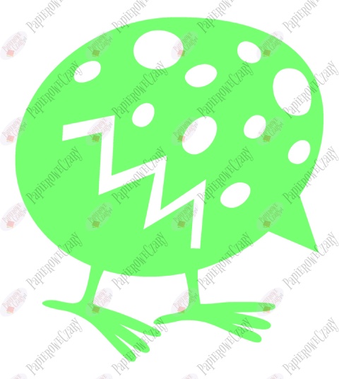 Jajko Kurczak 2 Pisanka Dekoracje z papieru