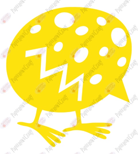 Jajko Kurczak 2 Pisanka Dekoracje z papieru