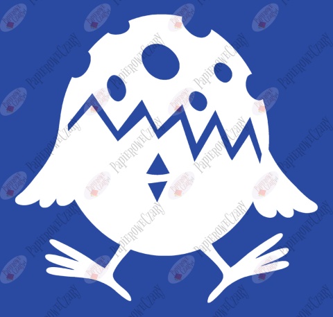 Jajko Kurczak 4 Pisanka Dekoracje z papieru