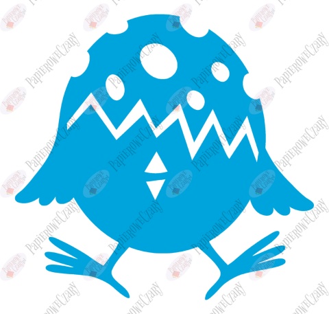 Jajko Kurczak 4 Pisanka Dekoracje z papieru