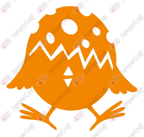 Jajko Kurczak 4 Pisanka Dekoracje z papieru