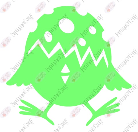 Jajko Kurczak 4 Pisanka Dekoracje z papieru