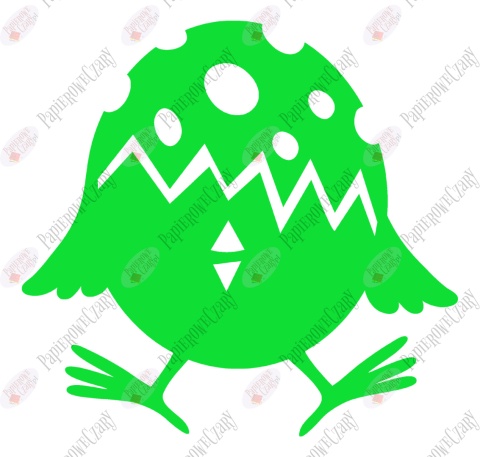 Jajko Kurczak 4 Pisanka Dekoracje z papieru