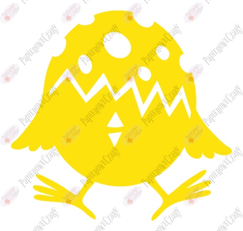 Jajko Kurczak 4 Pisanka Dekoracje z papieru