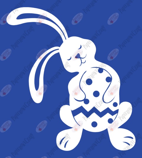 Zając 9 Pisanka Dekoracje z papieru