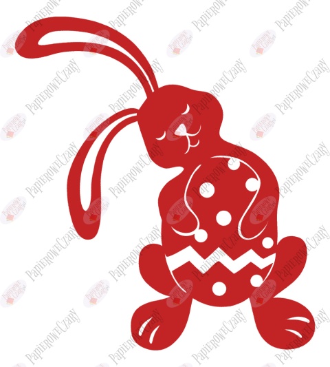 Zając 9 Pisanka Dekoracje z papieru