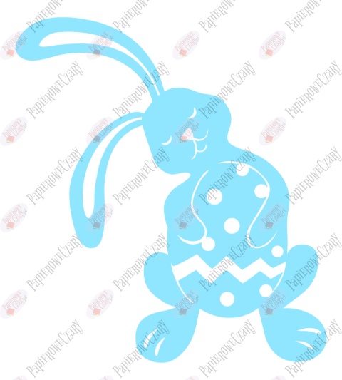 Zając 9 Pisanka Dekoracje z papieru