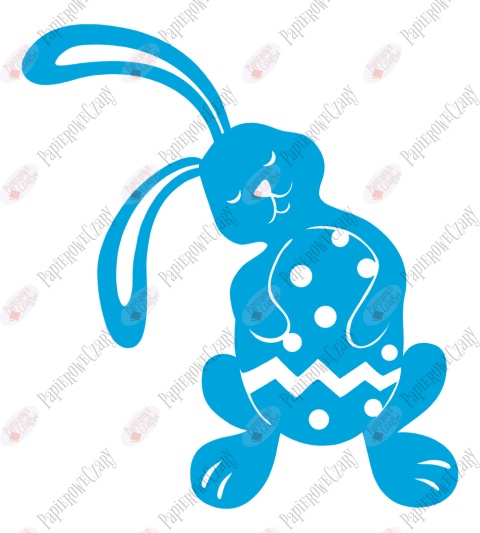 Zając 9 Pisanka Dekoracje z papieru