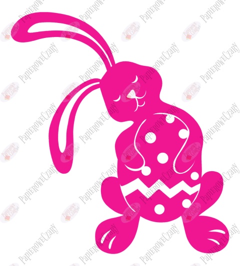 Zając 9 Pisanka Dekoracje z papieru