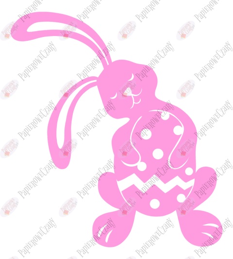 Zając 9 Pisanka Dekoracje z papieru