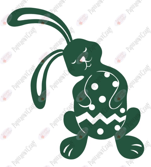 Zając 9 Pisanka Dekoracje z papieru