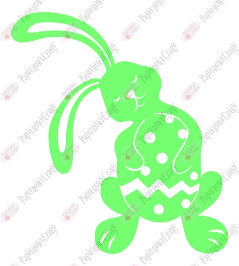 Zając 9 Pisanka Dekoracje z papieru