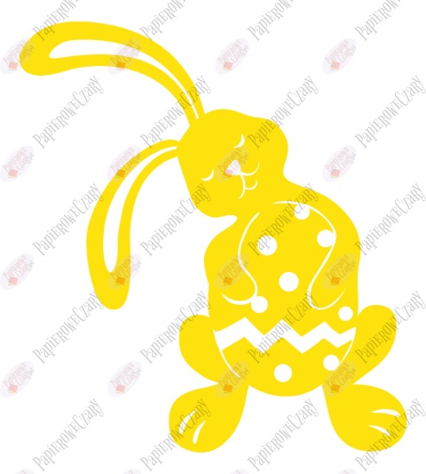 Zając 9 Pisanka Dekoracje z papieru