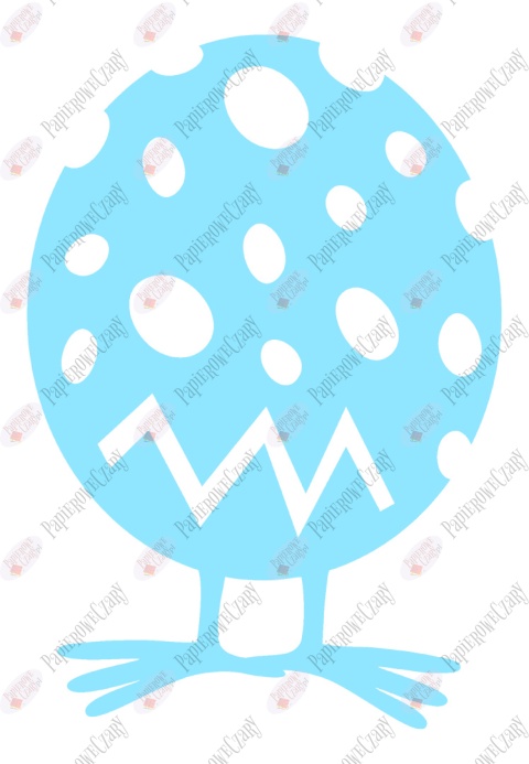 Jajko Kurczak 1 Pisanka Dekoracje z papieru