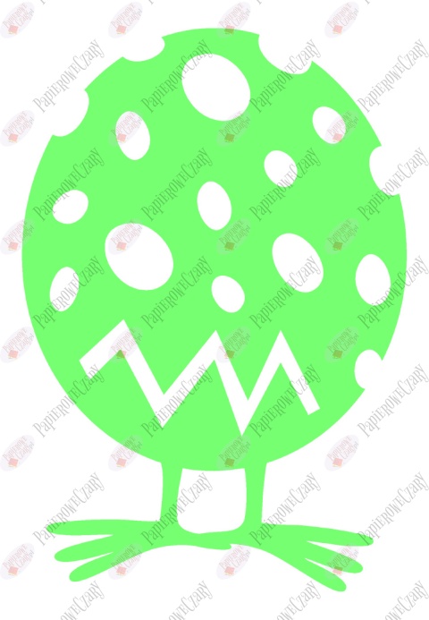 Jajko Kurczak 1 Pisanka Dekoracje z papieru