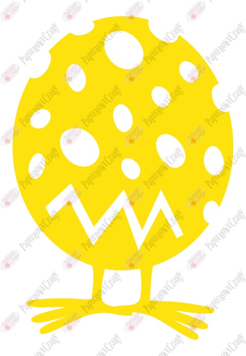 Jajko Kurczak 1 Pisanka Dekoracje z papieru