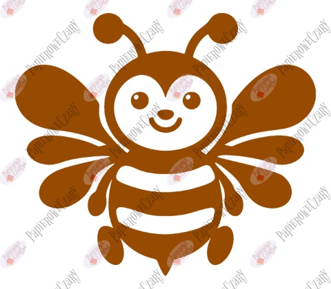 Pszczoła 6 Dekoracje z papieru