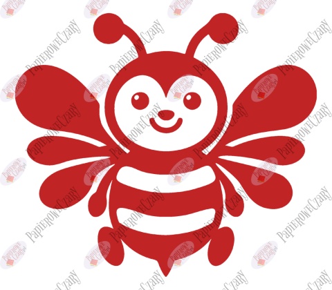 Pszczoła 6 Dekoracje z papieru