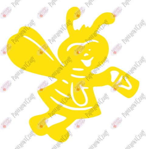 Pszczoła 1 Dekoracje z papieru