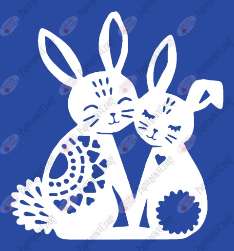 Zając 6 Dekoracje z papieru