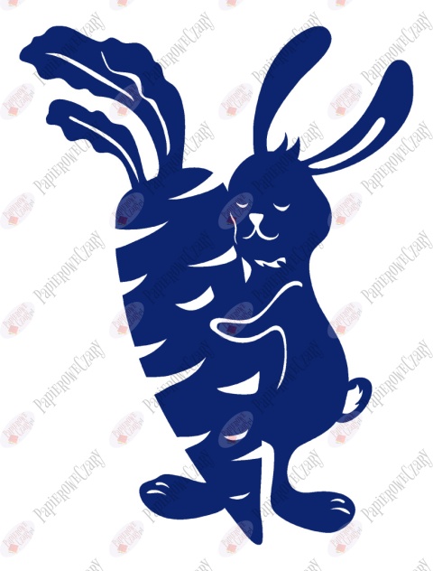 Zając 10 Dekoracje z papieru