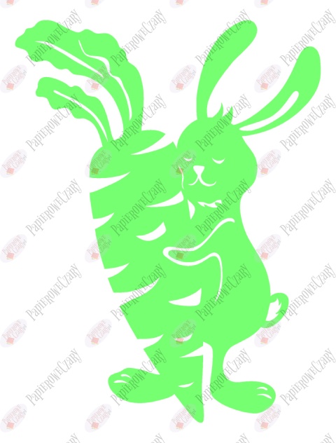 Zając 10 Dekoracje z papieru