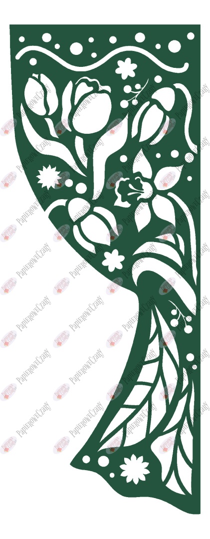 Zasłonka wiosenna 3 Dekoracje z papieru