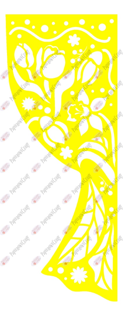 Zasłonka wiosenna 3 Dekoracje z papieru