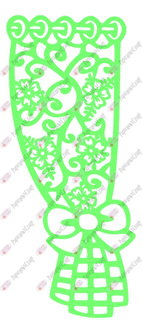 Zasłonka wiosenna 1 Dekoracje z papieru