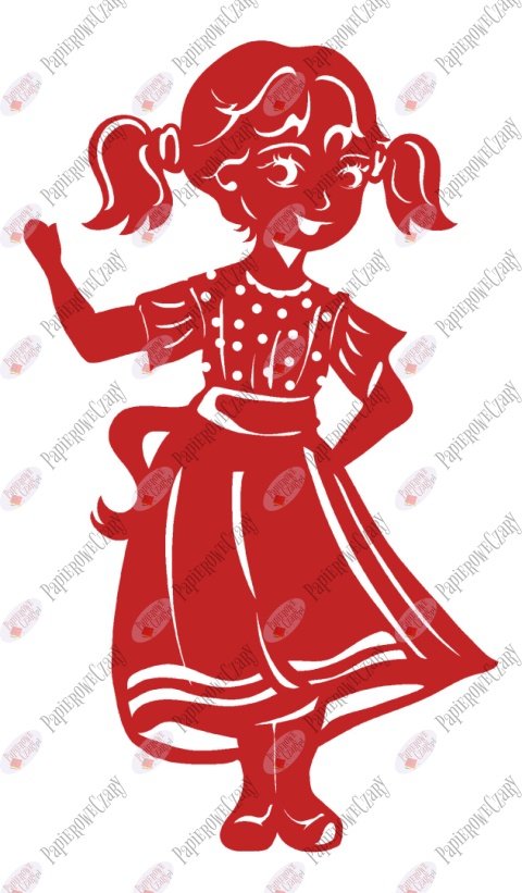 Dziewczynka 10A Dekoracje z papieru