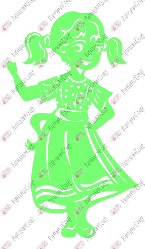 Dziewczynka 10A Dekoracje z papieru